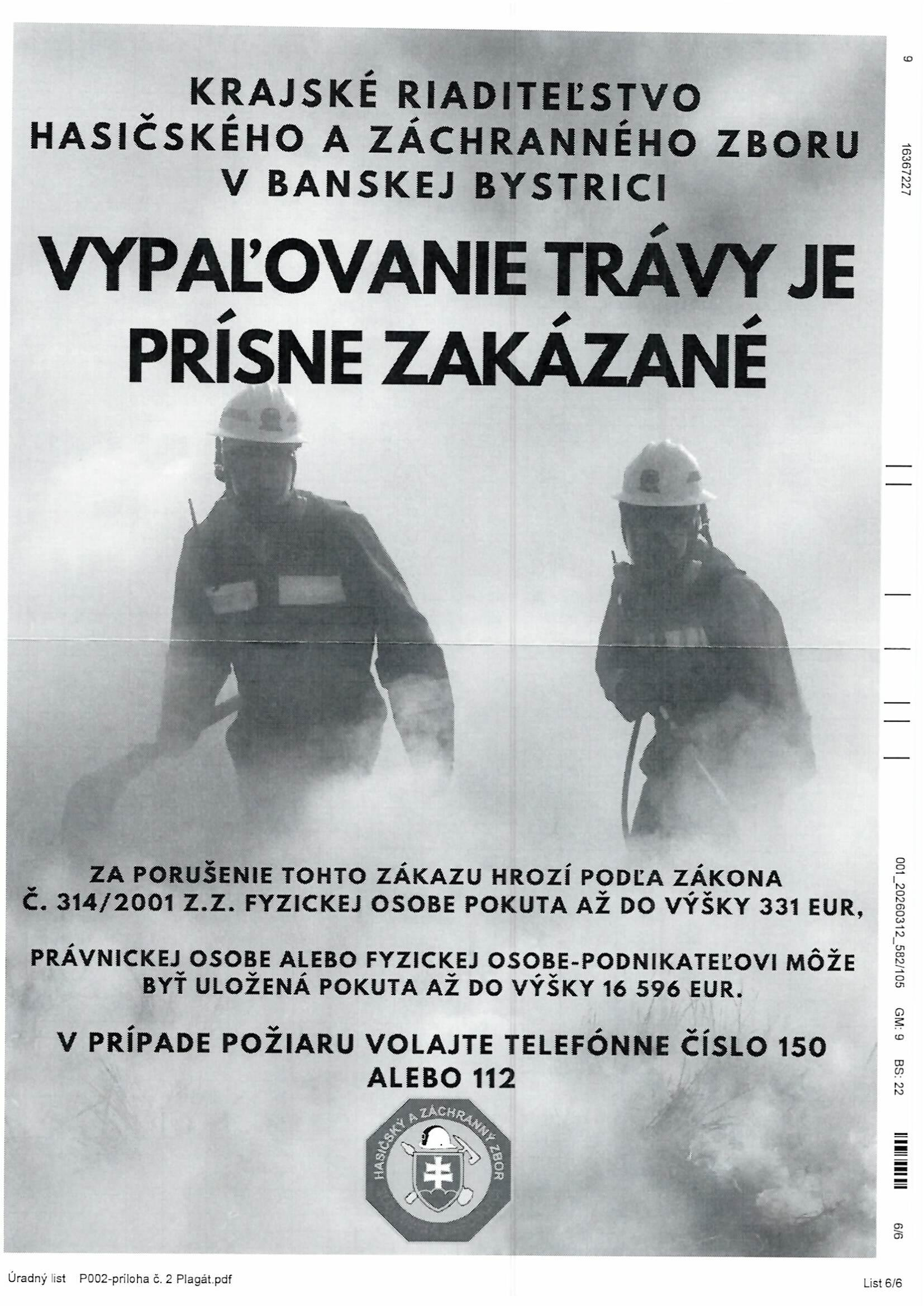 Zákaz vypaľovania